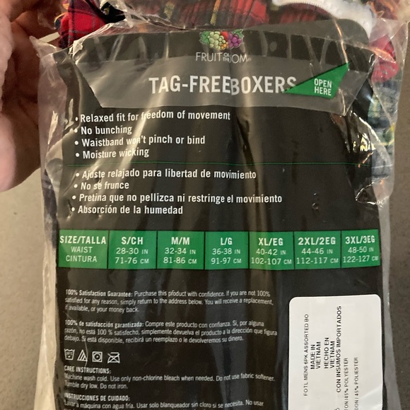 Fruit of the Loom tartan boxers - Picture 2 of 2